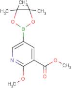 2-Methoxy-3-(carbomethoxy)pyridine-5-boronic acid, pinacol ester