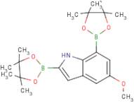 5-Methoxyindole--2,7-diboronic acid, pinacol ester