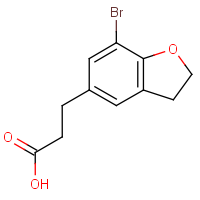 3-(7-Bromo-2,3-dihydrobenzofuran-5-yl)propanoic acid