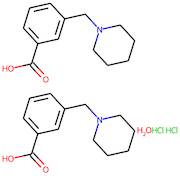 3-(Piperdin-1-ylmethyl)benzoic acid hydrochloride hemihydrate