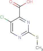 5-Chloro-2-(methylsulphanyl)pyrimidine-4-carboxylic acid