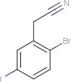 2-Bromo-5-iodophenylacetonitrile