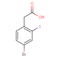 4-Bromo-2-iodophenylacetic acid