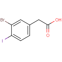 3-Bromo-4-iodophenylacetic acid