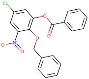 2-(Benzyloxy)-5-chloro-3-nitrophenyl benzoate