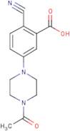 5-(4-Acetylpiperazin-1-yl)-2-cyanobenzoic acid