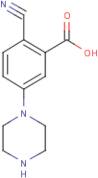 5-Piperazin-1-yl-2-cyanobenzoic acid