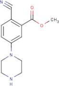 Methyl 5-piperazin-1-yl-2-cyanobenzoate
