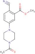 Methyl 5-(4-acetylpiperazin-1-yl)-2-cyanobenzoate