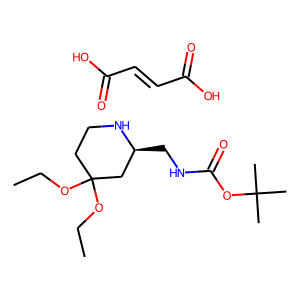 (2R)-2-(Aminomethyl)-4,4-diethoxypiperidine fumarate, 2-BOC protected