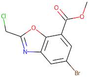 Methyl 5-bromo-2-(chloromethyl)-1,3-benzoxazole-7-carboxylate