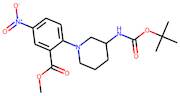 Methyl 2-{3-[(tert-butoxycarbonyl)amino]piperidin-1-yl}-5-nitrobenzoate