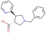 trans-1-Benzyl-4-(pyridin-2-yl)pyrrolidine-3-carboxylic acid