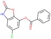 5-Chloro-2,3-dihydro-2-oxo-1,3-benzoxazol-7-yl benzoate