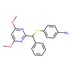 4-[α-(4,6-Dimethoxypyrimidin-2-yl)benzylthio]benzamine (mixtures of R&S forms)