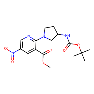 Methyl 2-{3-[(tert-butoxycarbonyl)amino]pyrrolidin-1-yl}-5-nitronicotinate