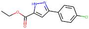 Ethyl 3-(4-chlorophenyl)-1H-pyrazole-5-carboxylate