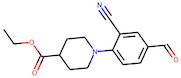 Ethyl 1-(2-cyano-4-formylphenyl)piperidine-4-carboxylate