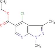 Ethyl 4-chloro-1,3-dimethylpyrazolo[3,4-b]pyridine-5-carboxylate