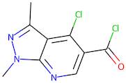 4-Chloro-1,3-dimethylpyrazolo[3,4-b]pyridine-5-carbonyl chloride