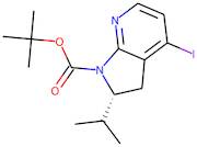 tert-Butyl (2R)-4-iodo-2-isopropyl-2,3-dihydropyrrolo[2,3-b]pyridine-1-carboxylate