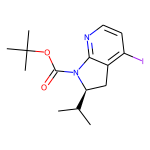 tert-Butyl (2S)-4-iodo-2-isopropyl-2,3-dihydropyrrolo[2,3-b]pyridine-1-carboxylate