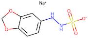 Sodium N-(1,3-benzodioxol-5-yl)hydrazine-N'-sulphonate