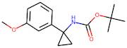 1-(3-Methoxyphenyl)cyclopropan-1-amine, N-BOC protected