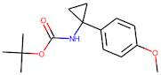 1-(4-Methoxyphenyl)cyclopropan-1-amine, N-BOC protected