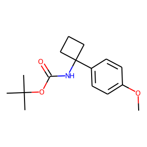 1-(4-Methoxyphenyl)cyclobutan-1-amine, N-BOC protected