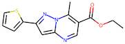 Ethyl 7-methyl-2-(thien-2-yl)pyrazolo[1,5-a]-pyrimidine-6-carboxylate