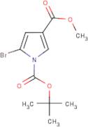 Methyl 5-bromo-1H-pyrrole-3-carboxylate, N-BOC protected
