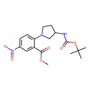 Methyl 2-{3-[(tert-butoxycarbonyl)amino]pyrrolidin-1-yl}-5-nitrobenzoate