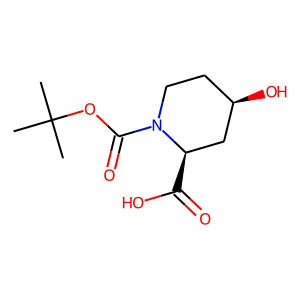 cis-4-Hydroxypiperidine-2-carboxylic acid, N-BOC protected