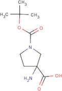 3-Amino-1-Boc-pyrrolidine-3-carboxylic acid