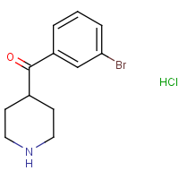 (3-Bromophenyl)-4-piperidinyl-methanone hydrochloride