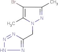 4-Bromo-3,5-dimethyl-1-(tetrazol-5-ylmethyl)-1H-pyrazole