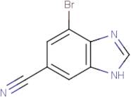 4-Bromo-1H-benzimidazole-6-carbonitrile