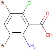 2-Amino-6-chloro-3,5-dibromobenzoic acid