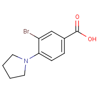 3-Bromo-4-pyrrolidinobenzoic acid