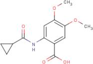 2-[(Cyclopropylcarbonyl)amino]-4,5-dimethoxybenzoic acid