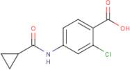 2-Chloro-4-[(cyclopropylcarbonyl)amino]benzoic acid