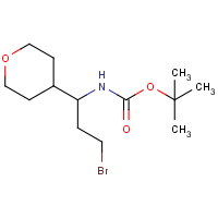 1-(Boc-amino)-3-bromo-1-(4-tetrahydropyranyl)propane