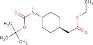 Ethyl trans-2-[4-(Boc-amino)cyclohexyl]acetate