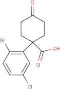 1-(2-Bromo-5-chlorophenyl)-4-oxocyclohexanecarboxylic acid