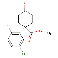 Methyl 1-(2-Bromo-5-chlorophenyl)-4-oxocyclohexanecarboxylate