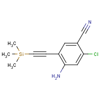 4-Amino-2-chloro-5-[(trimethylsilyl)ethynyl]benzonitrile