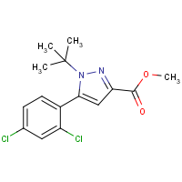 Methyl 1-(tert-Butyl)-5-(2,4-dichlorophenyl)pyrazole-3-carboxylate