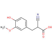 2-Cyano-3-(4-hydroxy-3-methoxyphenyl)propanoic acid