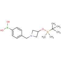 4-[[3-[(tert-Butyldimethylsilyl)oxy]-1-azetidinyl]methyl]phenylboronic acid